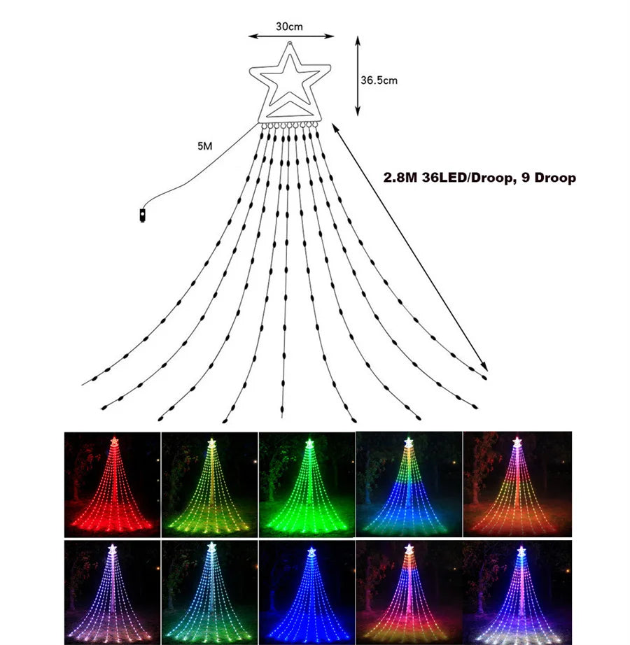 Holiday Cascade Lights