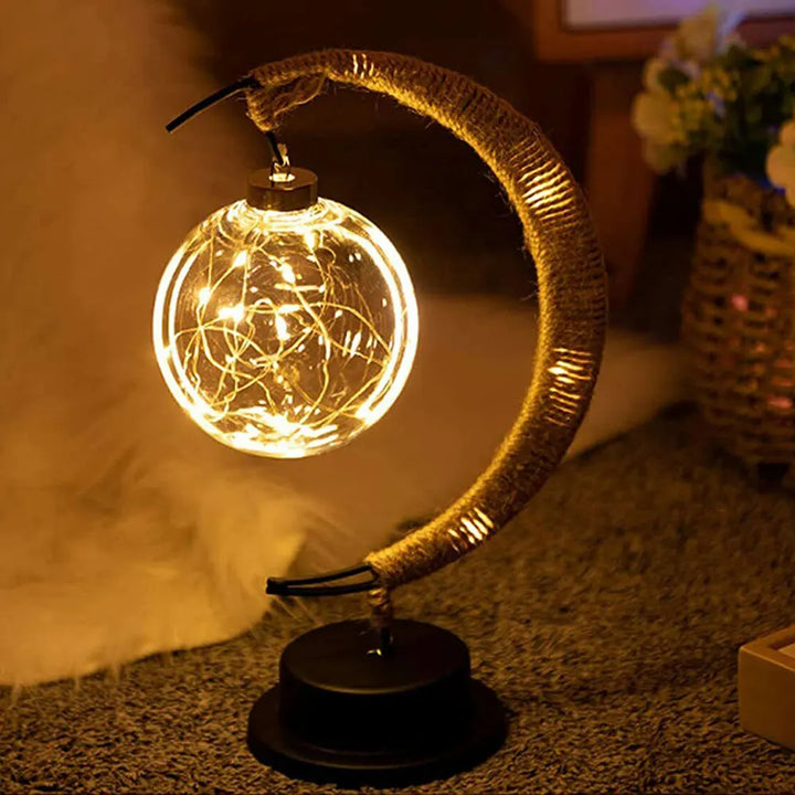 Cosmic Crescent Lamp